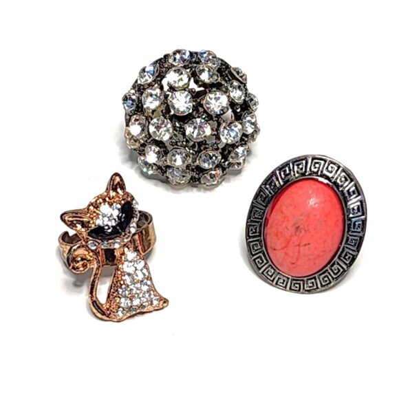 Bundle of 3 adjustable rings - Picture 1 of 9